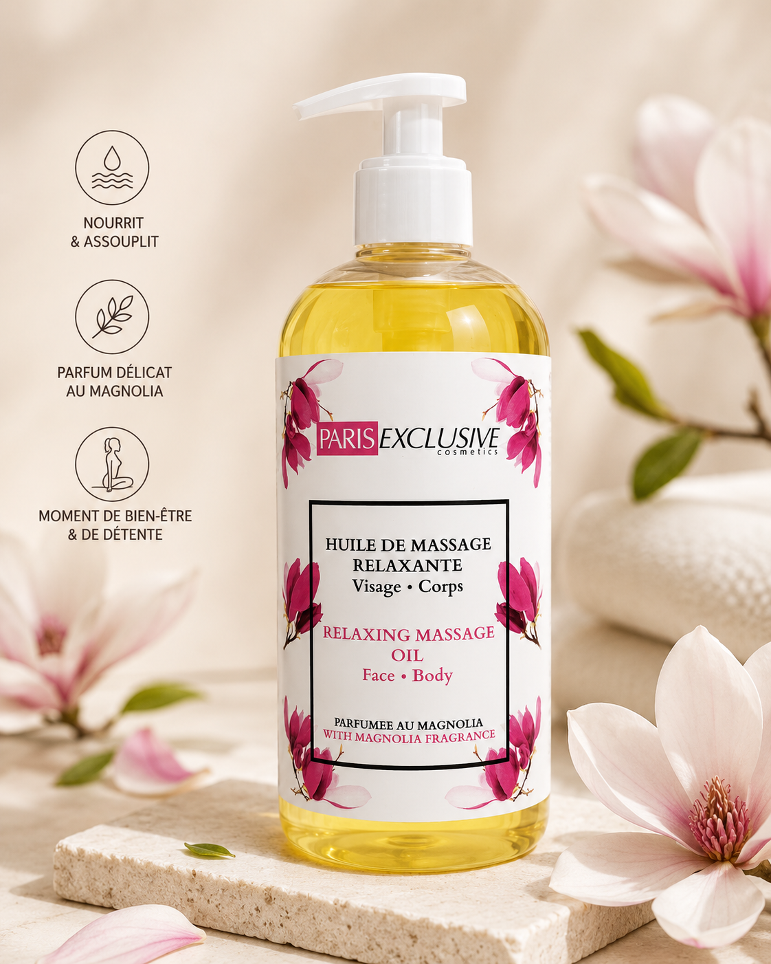 HUILE DE MASSAGE RELAXANTE 500 ML
