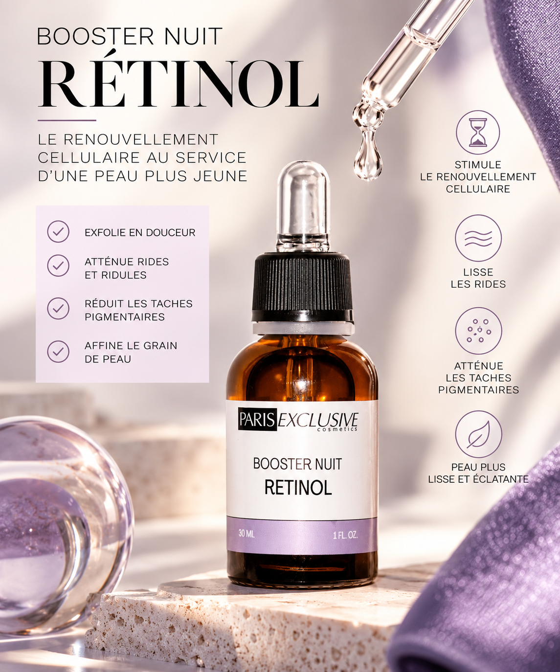 BOOSTER NUIT RETINOL 1% ANTI-ÀGE | 30ml