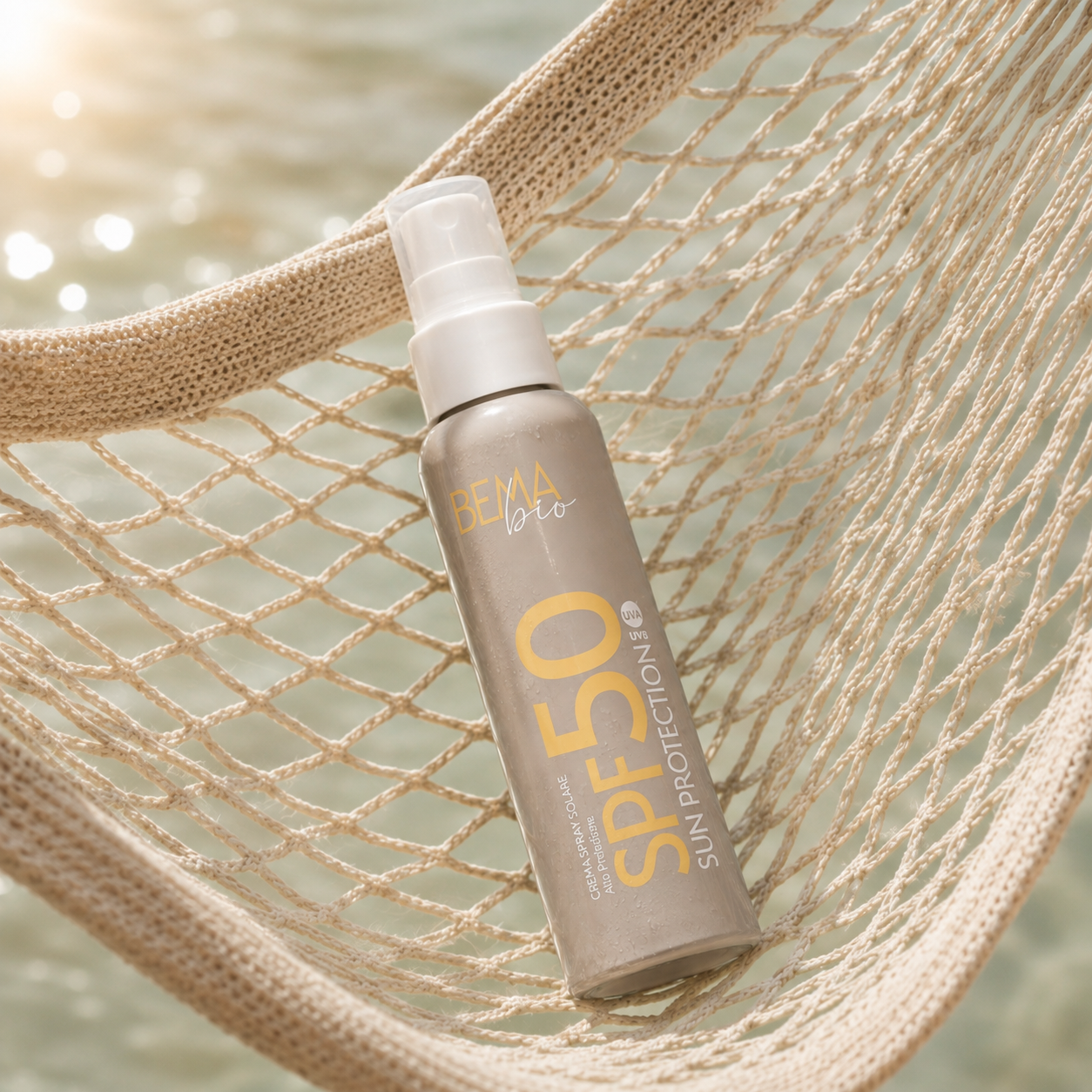 Spray Solaire haute protection SPF 50 BEMA certifié Bio