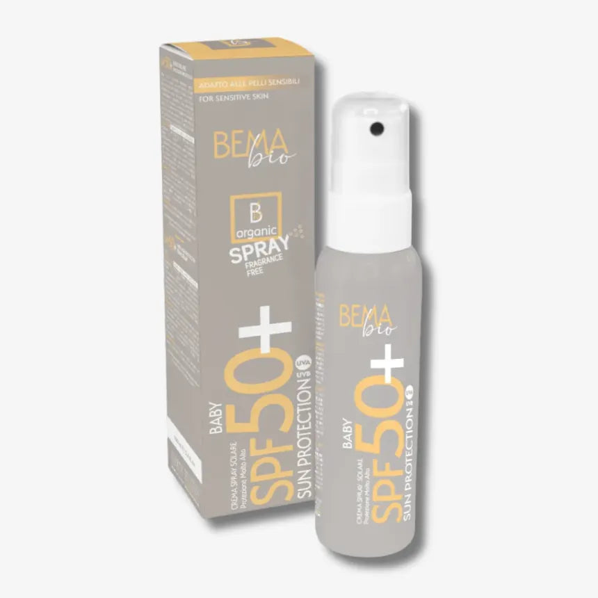 Spray Solaire bébé haute protection SPF 50 + BEMA certifié Bio